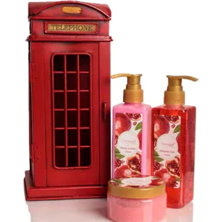 Set de baño Vintage Cabina teléfono London metálica