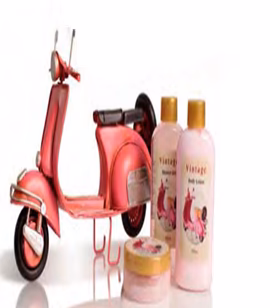 Set de baño Vintage Vespino Rosa