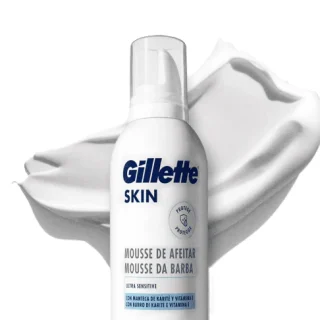 Gillette espuma afeitar SKIN Ultra sensitive 240 ML para pieles sensibles