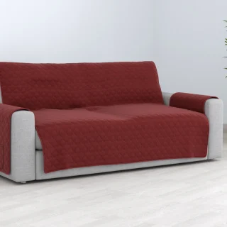Cubre Sofá 2 Plazas Rojo + Bolsillos