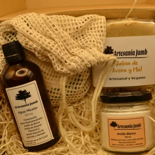 KIT LIMPIEZA TOTAL - kit regalo, navidad, cumpleaños, amigo invisible, cosmética natural, jabón natural, limpieza facial