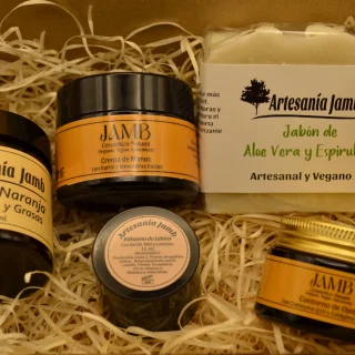 KIT PIEL MIXTA - Navidad, Reyes, Cumpleaños, Aniversario, San Valentin, Regalo, Detalle, Jabón Natural, Crema Hidratante, Cosmética Natural y Vegana