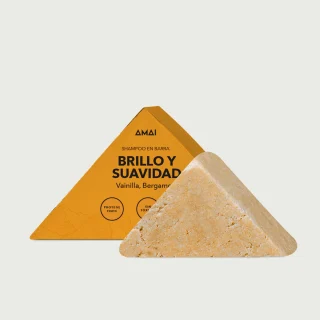 Shampoo Brillo & Volumen en Barra | Manzanilla, Vainilla & Bergamota