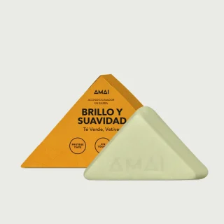 Acondicionador Brillo & Suavidad en Barra | Té Verde & Vetiver