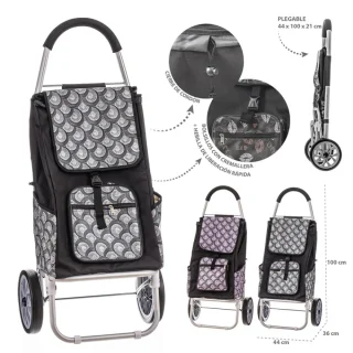 Carro de Compra Aluminio Spiral surtido 2 colores