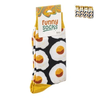 1 Par Calcetines Huevo Funny Socks
