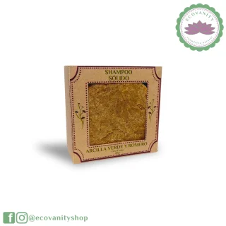 Shampoo Sólido Arcilla Verde y Romero