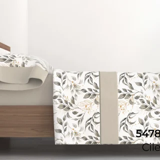 Juego de Sábanas Dreamers Cilene Beige cama 135cm 50% algodón 50% poliéster