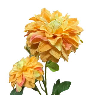 Rama Flor Zinnia Mini Amarillo 53cm