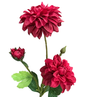 Rama Flor Zinnia Mini Rojo 50cm