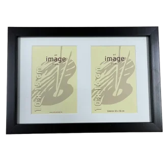 Marco de Fotos 20x30cm Borde Madera Negro