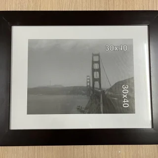 Portafotos 30x40cm Marco Negro Madera