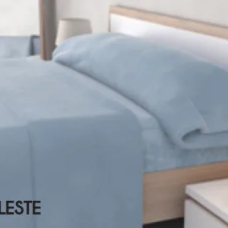 Juego de Sábanas Sedalina cama 150cm Celeste Jacquard Onix