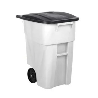 Contenedor Brute con ruedas blanco de 189 lt Rubbermaid