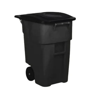 Contenedor Brute con ruedas negro de 189 lt Rubbermaid