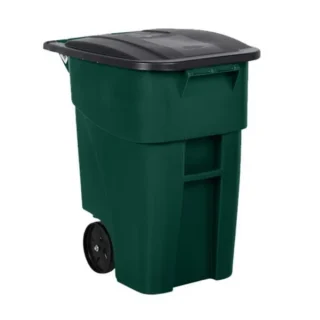 Contenedor Brute con ruedas verde de 189 lt Rubbermaid