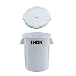 Contenedor Thor blanco de 75 lt con tapa Trust