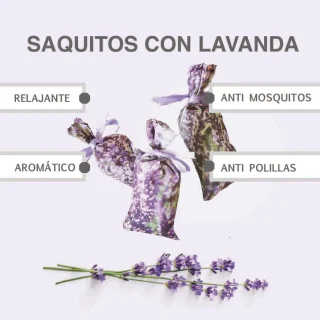 Paquete con 25 Saquitos de Lavanda