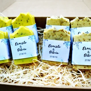 Lote jabones de boda, primera comunión, evento, bautizo, regalo personalizado , detalle para eventos , jabones naturales , jabones veganos. (Se hacen por encargo, 2 meses de antelación).