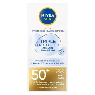 Nivea sun Fp 50 triple protección fluido ultraligero hidratante