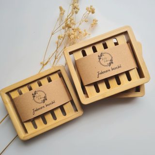 Jabonera de bambú natural diseño