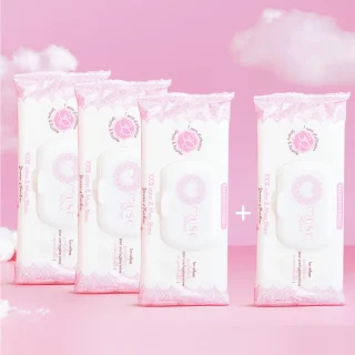 3 paquetes de toallitas + 1 gratis - Almizcle blanco