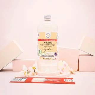 Mikado Ambientador Recambio Azahar 1 Litro para Recarga y Reposición