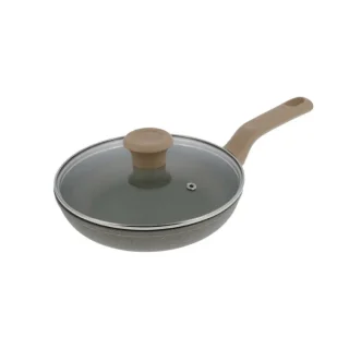 Sarten antiadherente terra de 24 cm verde con tapa