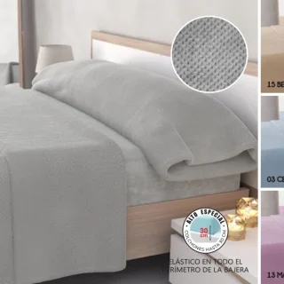 Juego de Sábanas Sedalina cama 150cm Gris Jacquard Onix