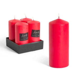 Vela Taco Rojo Ancha 20cm