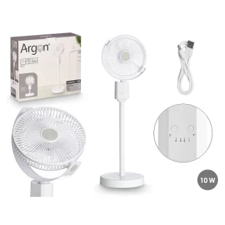 Ventilador de Pié USB 1OW Blanco Argón