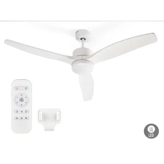 Ventilador de Techo Luz 3 Aspas Blanco 40W