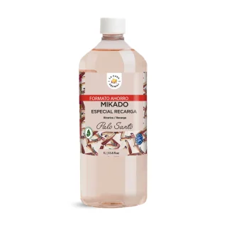 Mikado Ambientador Recambio Palo Santo 1 Litro para Recarga y Reposición
